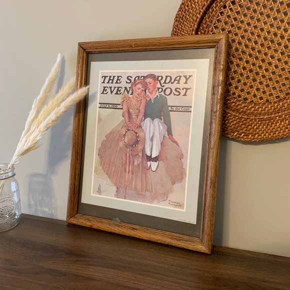Norman Rockwell 1936 Saturday Post Framed Print - Picture 2 of 8